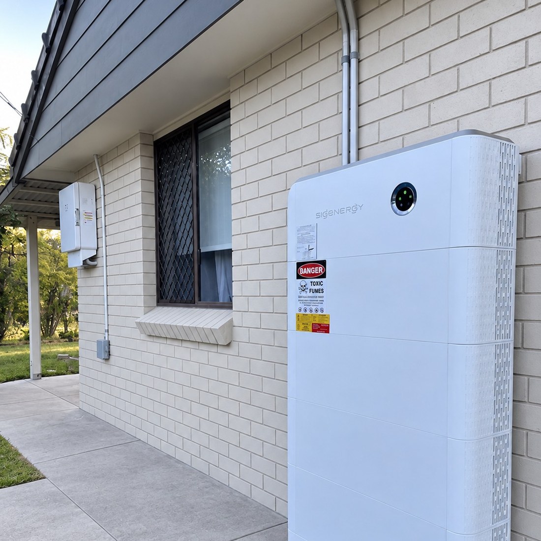 Sigenergy battery, outdoor wall mount