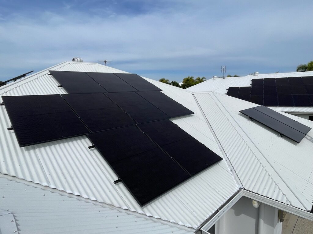 RUiXU battery bank with Deye hybrid inverter, off-grid ready battery installation by Sunshine Coast Solar and Electrical, Sunshine Coast QLD